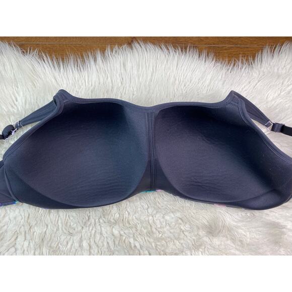 Panache Sport Women's 40FF Blue Pink Breathable Wireless Sports Bra - Picture 4 of 5